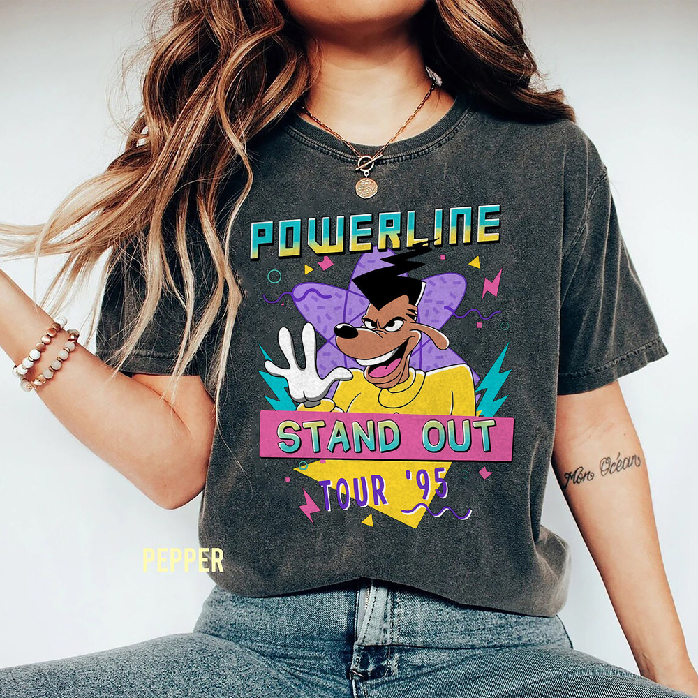 Comfort Colors Powerline Stand Out Tour 95 Shirt, Sweater, Hoodie, Vintage Goofy Movie Powerline Shirt, Stand Out Tour Goofy Movie Shirt - 3.jpg