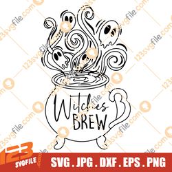 Witches Brew SVG, Witches Brew PNG, Halloween Coffee Svg, Witch Svg, Happy Halloween Svg, Ghost Svg, Ghosts Svg,