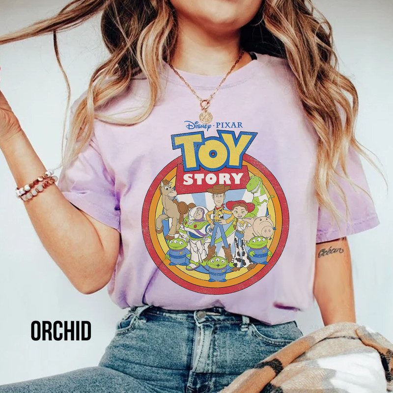 Comfort Colors Retro Disney Pixar Toy Story 95 Distressed Colorful Shirt, Buzz Lightyear, Toy Story Shirt, Comfort Colors Disney Shirt - 2.jpg