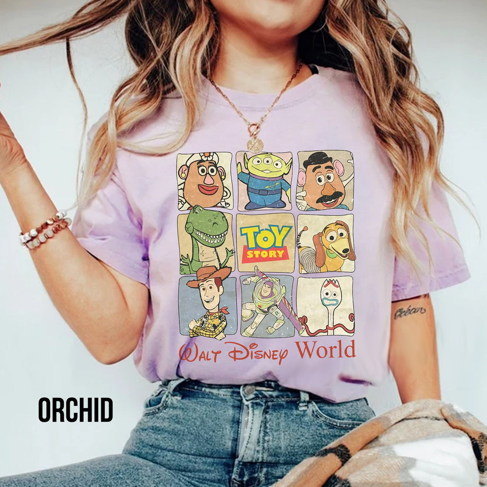 Comfort Colors Retro Disney Pixar Toy Story 95 Distressed Colorful Shirt, Buzz Lightyear, Toy Story Shirt, Comfort Colors Disney Shirt - 1.jpg