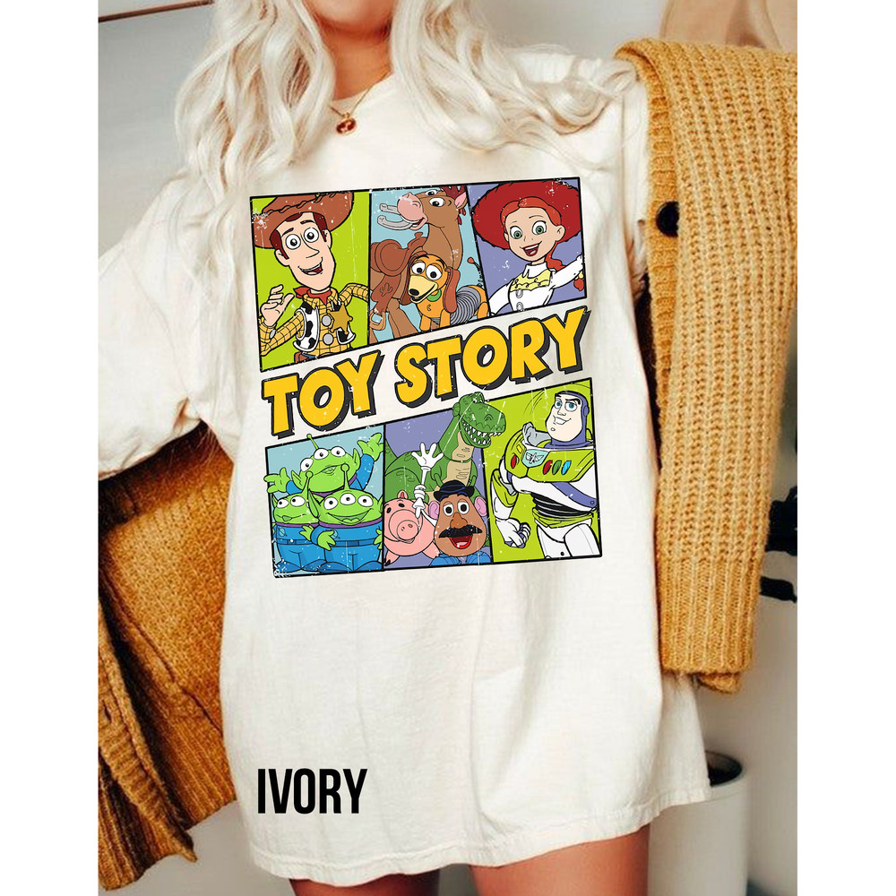 Comfort Colors Retro Disney Pixar Toy Story 95 Distressed Colorful Shirt, Buzz Lightyear, Toy Story Shirt, Comfort Colors Disney Shirt - 3.jpg