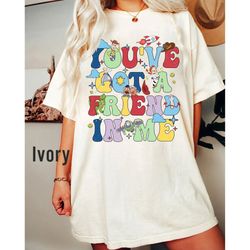 retro disney youve got a friend in me shirt, buzz lightyear, toy story shirt, d