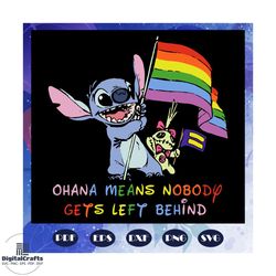 ohana means nobody geys left behind svg, lgbt svg, pride lgbt svg, pride 2020, gay pride svg, gay shirt, equality svg, l