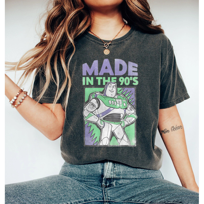 Comfort Colors Retro Made In The 90's Shirt, Buzz Lightyear Shirt,Floral Toy Story Shirt,Comfort Colors Disney Shirt,Comfort Toy Story Shirt - 1.jpg