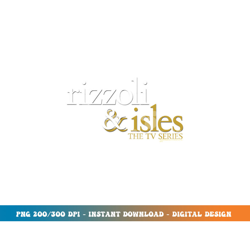 Rizzoli & Isles Logo Longsleeve T Shirt Long Sleeve png, sublimation.jpg