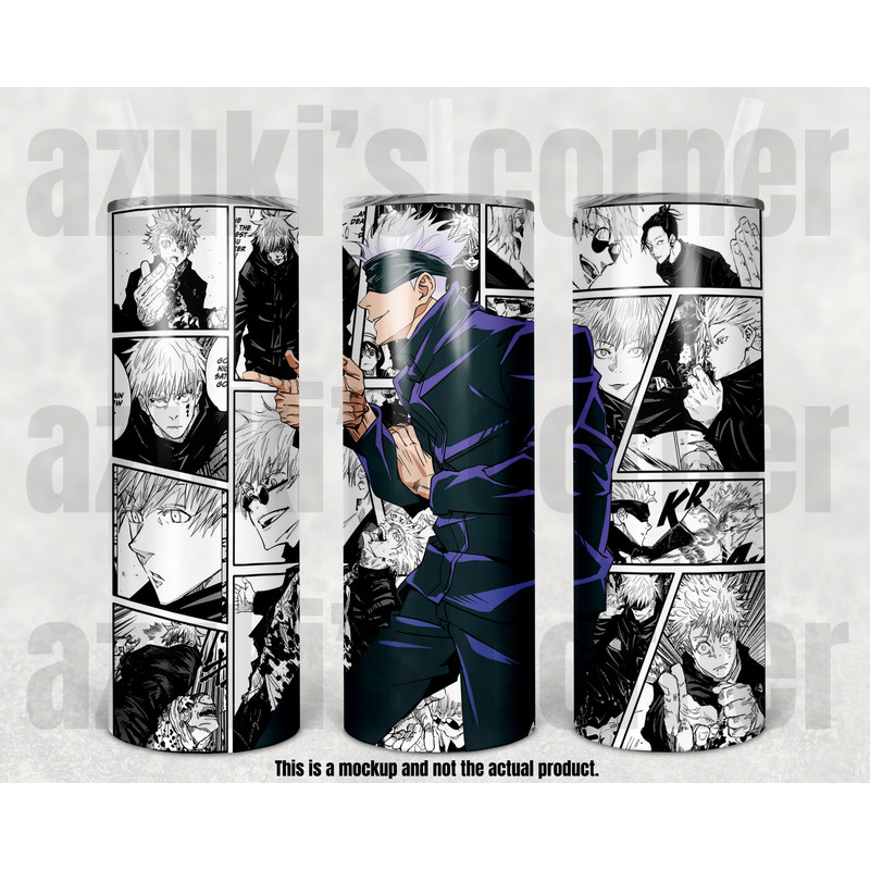 Choza Naruto Anime Strength Tumbler, Naruto Anime Skinny Tumbler, Naruto Manga 20oz Skinny Tumbler, Naruto Tumbler.png