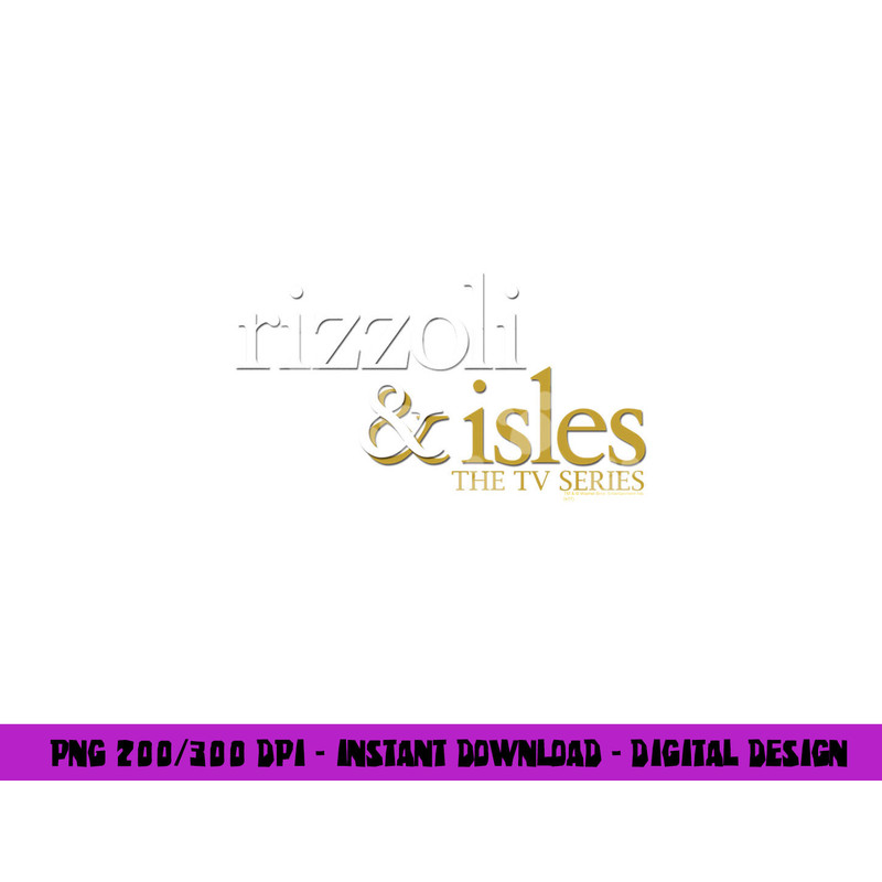 Rizzoli & Isles Logo Longsleeve T Shirt Long Sleeve  png, sublimation .jpg