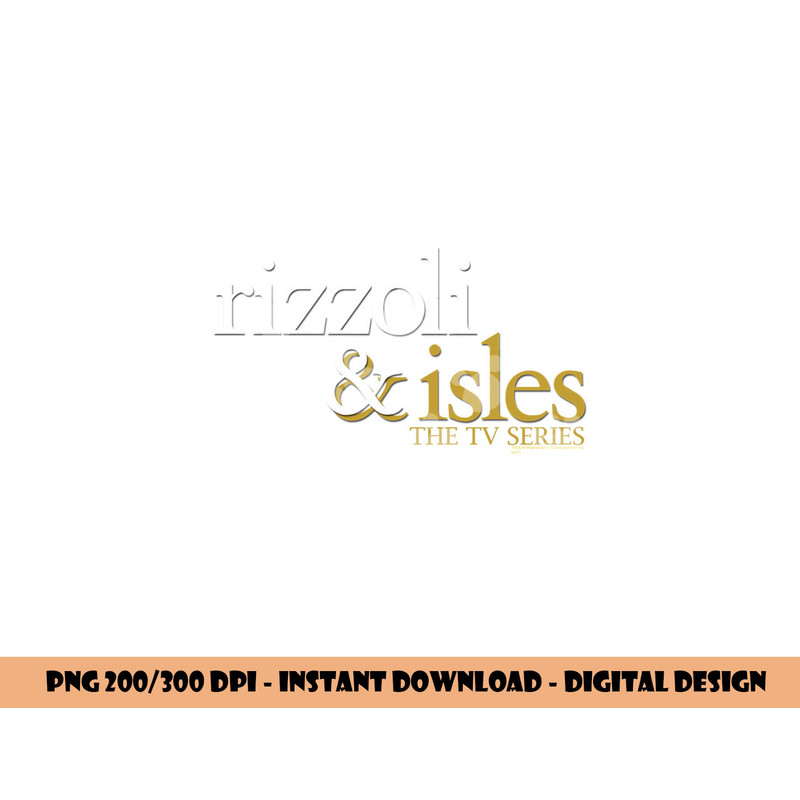 Rizzoli & Isles Logo Longsleeve T Shirt Long Sleeve  png, sublimation .jpg