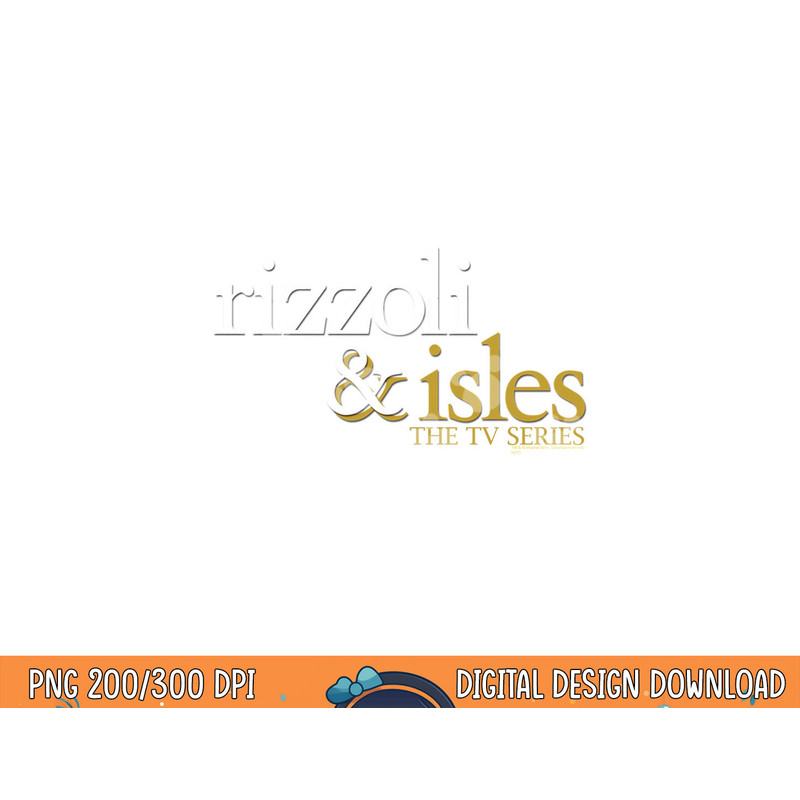 Rizzoli & Isles Logo Longsleeve T Shirt Long Sleeve  png, sublimation .jpg