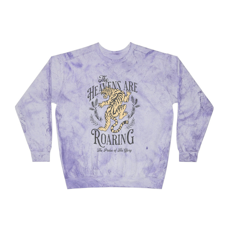 The Heavens are Roaring Christian Sweatshirt Trendy Oversized Jesus Sweatshirt Christian Apparel Mothers Day Gift The Heavens are Roaring - 3.jpg