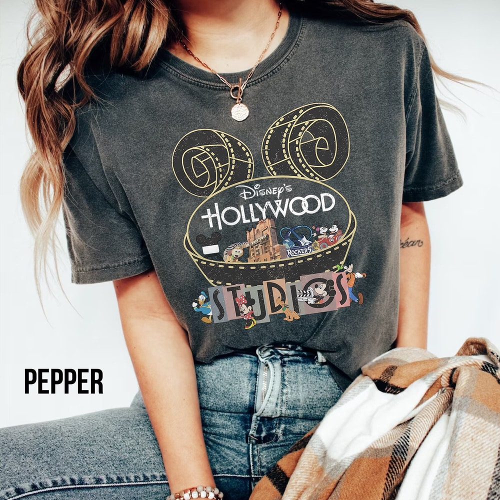 Comfort Colors® Vintage Disney Hollywood Studios shirt, Mickey & friends Retro Vintage Disney shirt, Disney trip tee, Retro Disneyland shirt - 1.jpg