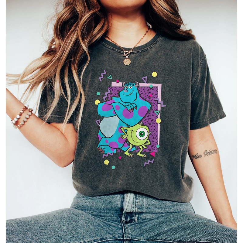 Disney Monster Inc Shirt, Monster Inc Comfort Colors Shirt, Monsters University Shirt, Disney Family Vacation Shirt, Vintage Disney Shirt - 2.jpg