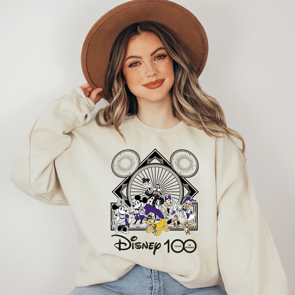 Mickey and Friends Disney 100 Years Of Wonder Shirt, Walt Disney T-shirt, Disneyland 2023 Trip 100th Anniversary, Disney Family Shirt - 1.jpg