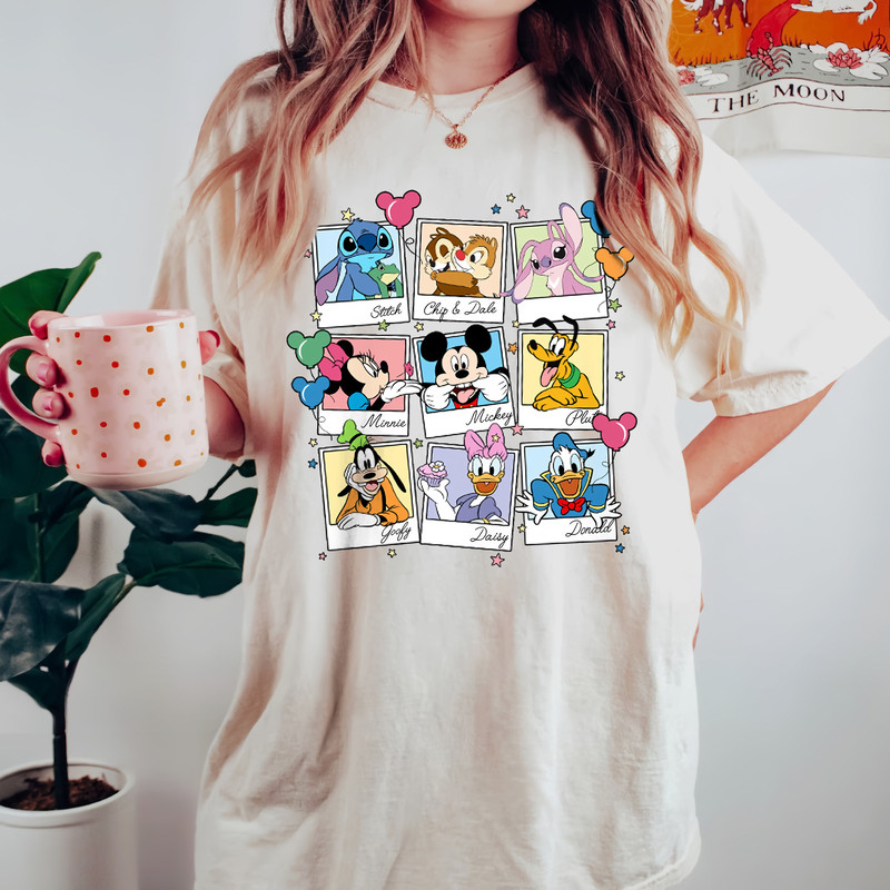 Retro Disney Mickey Polaroid Comfort ColorsĀ® Shirt, Mickey and Friends Shirt, Disneyland Shirt, Disneyworld Shirt, Disney Family Trip Shirts - 2.jpg