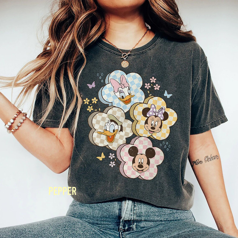Spring Mouse Friends Comfort Colors Shirt, Mickey Mouse Shirt, Mickey Minnie Donal Daisy Shirts, Disney Matching Tee, Disney Trip Shirt - 4.jpg