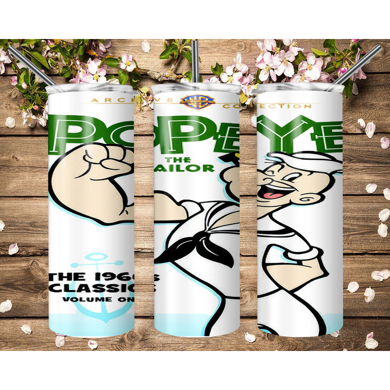 Sailor - Tumbler - Classic Cartoon - 1960s Cartoon - Comic - Tumbler - 20oz Tumbler.jpg