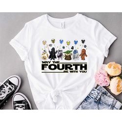 star wars may the 4th be with you shirt, star wars character shirt, star wars galaxy edge shirt, star wars group shirt