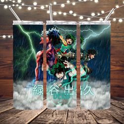 anime inspired tumbler, anime inspired 20oz skinny tumbler, anime inspired 30oz skinny tumbler