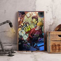 anime poster, cowboy bebop poster, wall art, wall decor, prints, home decor, space jazz journeys