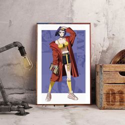 anime poster, cowboy bebop poster, wall art, wall decor, prints, home decor, the interplanetary chase