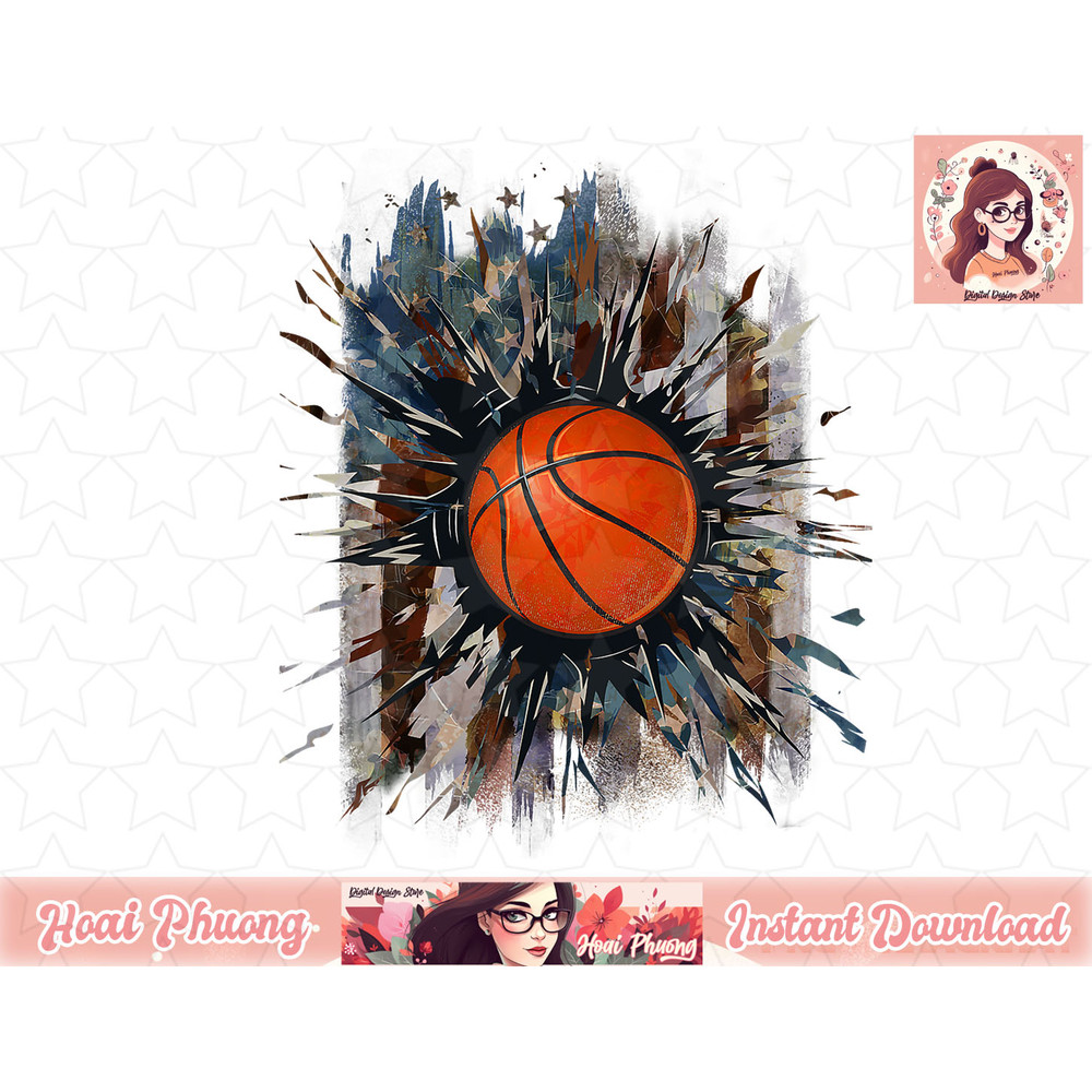 Patriotic Basketball 4th of July Men USA American Flag Boys png, instant download.jpg