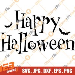 Happy Halloween SVG, Halloween SVG, Halloween Sign SVG, Halloween Decor svg, Halloween Clipart, Digital Download, svg,