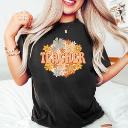 floral teacher shirt, teacher appreciation tee