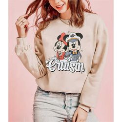 disney cruise shirts, matching family vacation 2023 tee, mickey minnie ears magical cruisin bleached hoodie, let's cruis