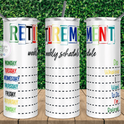retirement tumbler, retirement skinny tumbler