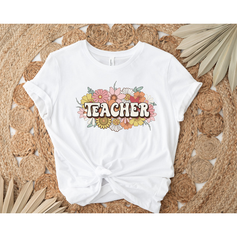 Teach Them Love Them Watch Them Grow, Custom Teacher Shirt, Teacher Gift, Teacher Appreciation Tee, Personalized Retro Comfort Teacher Shirt - 2.jpg