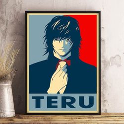 anime poster, death note poster, wall art, wall decor, prints, home decor, the line between good and evil blurred