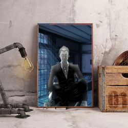 anime poster, death note poster, wall art, wall decor, prints, home decor, the deadly connection light and ryuuk