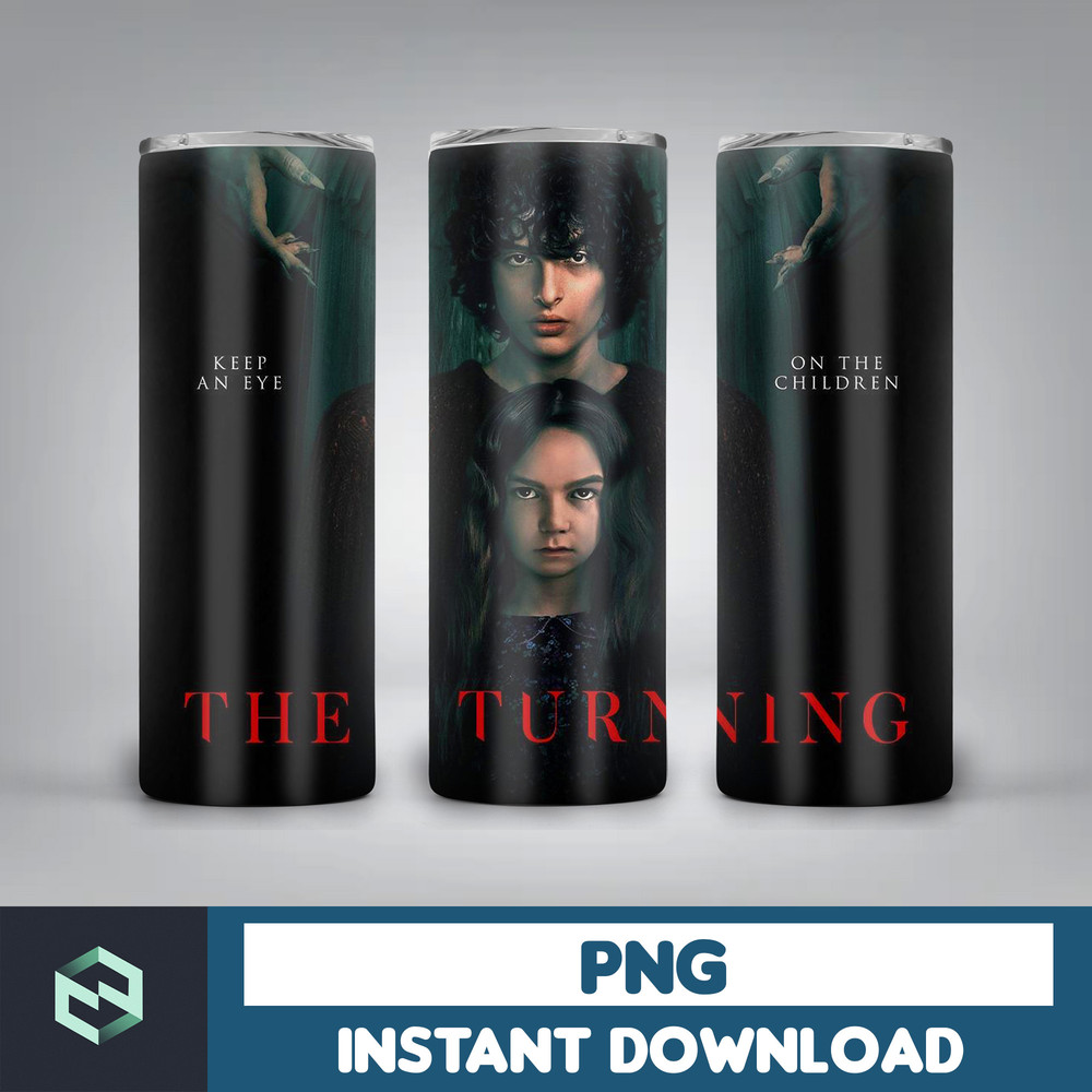 Horror Movie 20 Oz Skinny Tumbler Png, Halloween Tumbler PNG, Horror Tumbler Wrap, Tumbler StraightTapered Wrap Png (8).jpg