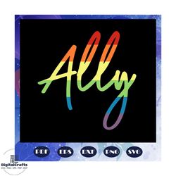 ally lgbt svg, rainbow svg, leseither way, lesbian gift, lgbt shirt, lgbt pride, gay pride svg, lesbian gifts, gift for