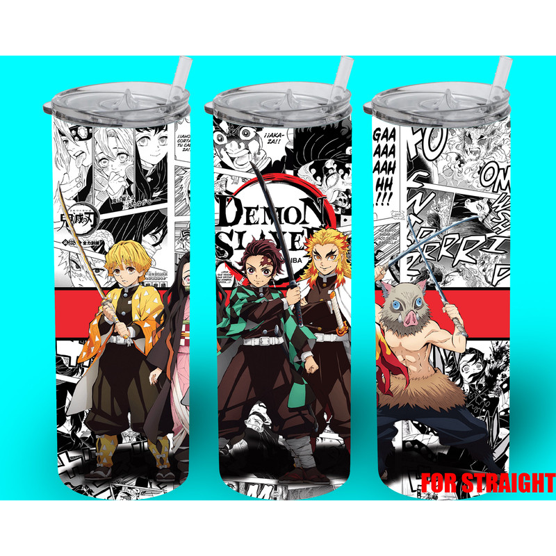 Demon Slayer Tumbler,Demon Slayer Skinny Tumbler,Demon Slayer 20oz Skinny Tumbler,Reckoning Demon Slayer Demons Tumbler.png