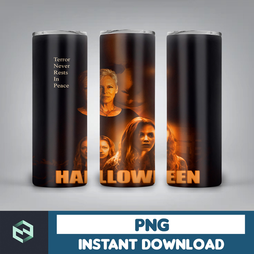 Horror Movie 20 Oz Skinny Tumbler Png, Halloween Tumbler PNG, Horror Tumbler Wrap, Tumbler StraightTapered Wrap Png (20).jpg
