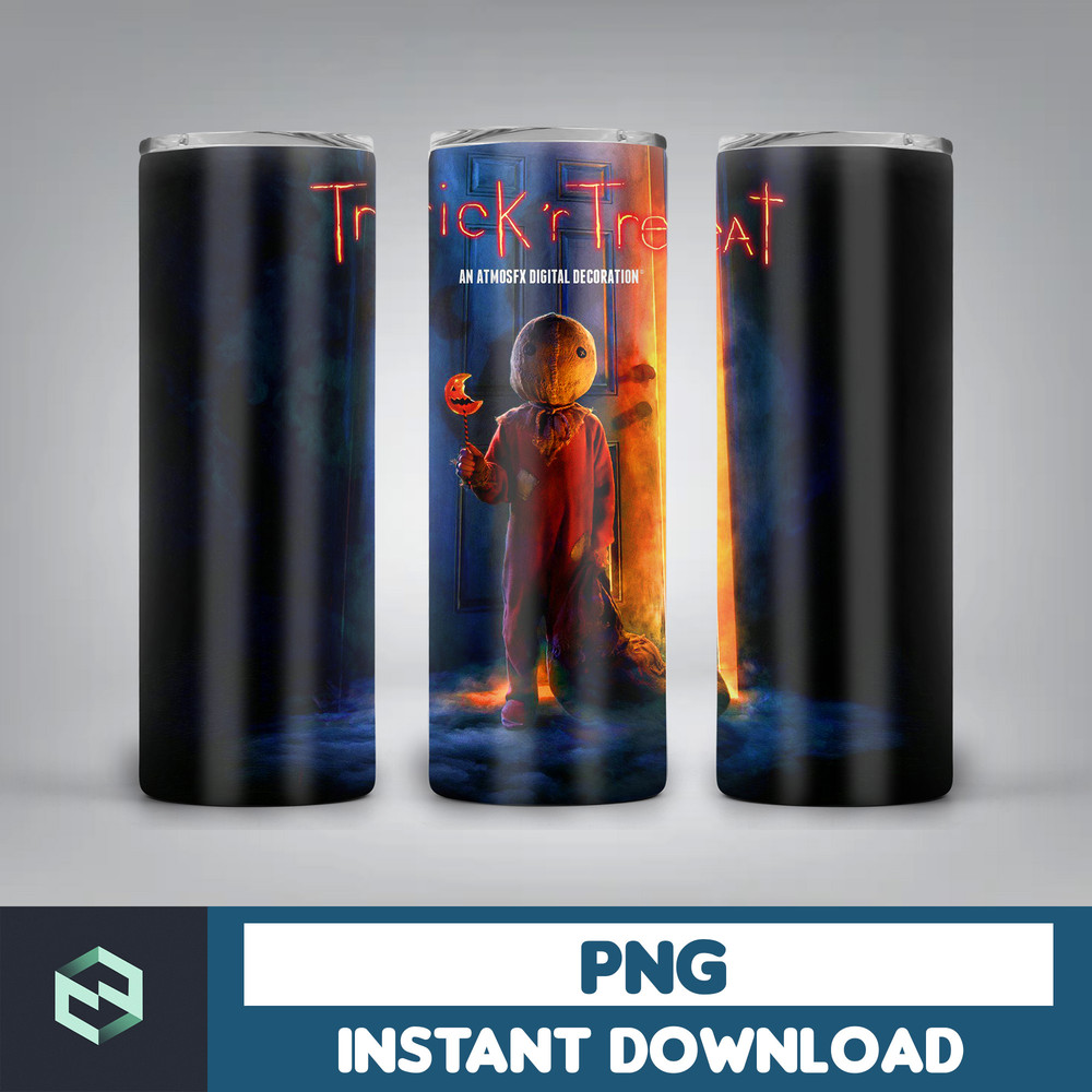 Horror Movie 20 Oz Skinny Tumbler Png, Halloween Tumbler PNG, Horror Tumbler Wrap, Tumbler StraightTapered Wrap Png (28).jpg