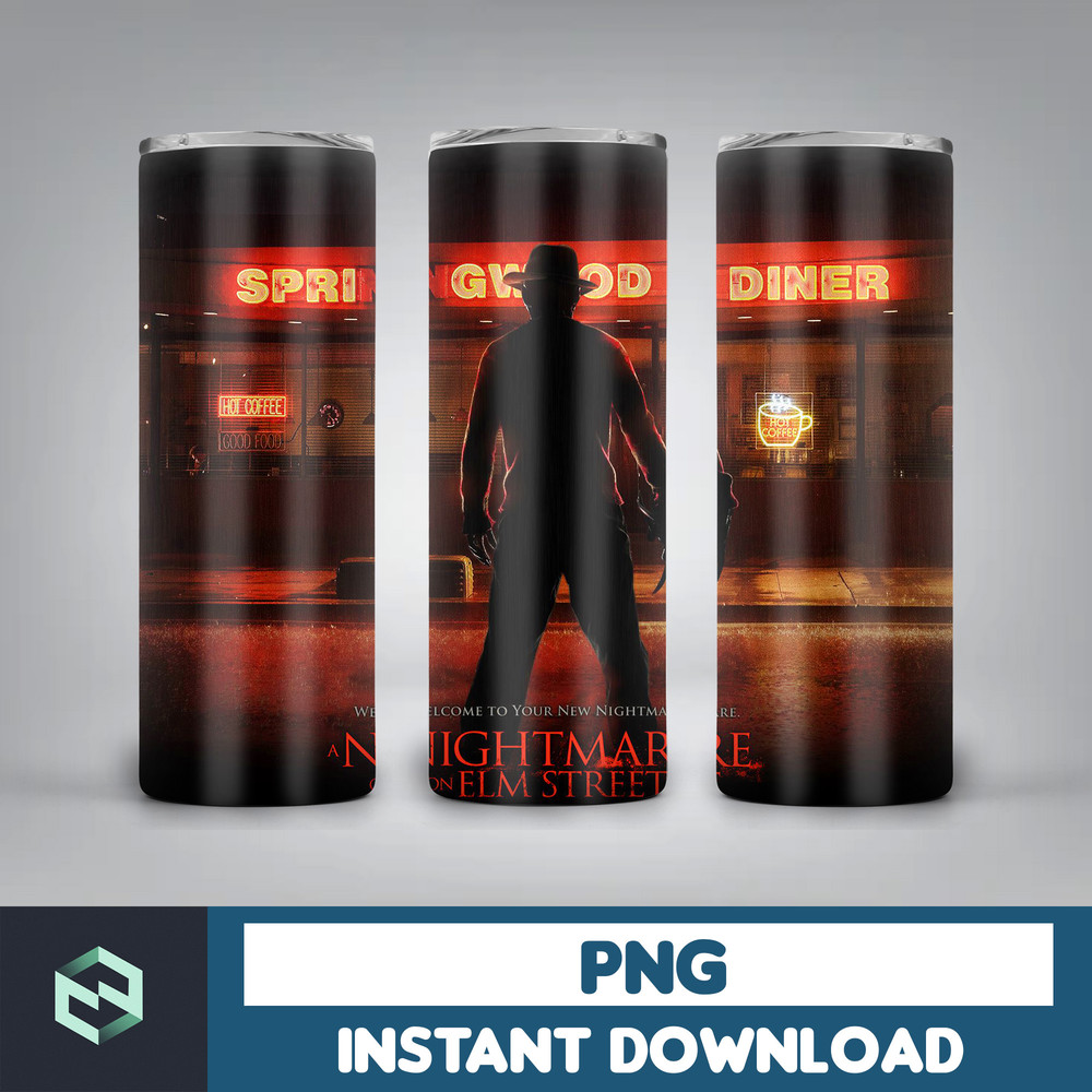 Horror Movie 20 Oz Skinny Tumbler Png, Halloween Tumbler PNG, Horror Tumbler Wrap, Tumbler StraightTapered Wrap Png (38).jpg