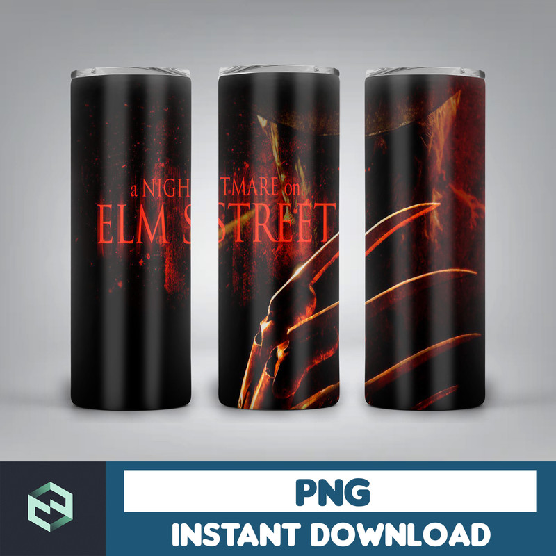 Horror Movie 20 Oz Skinny Tumbler Png, Halloween Tumbler PNG, Horror Tumbler Wrap, Tumbler StraightTapered Wrap Png (41).jpg