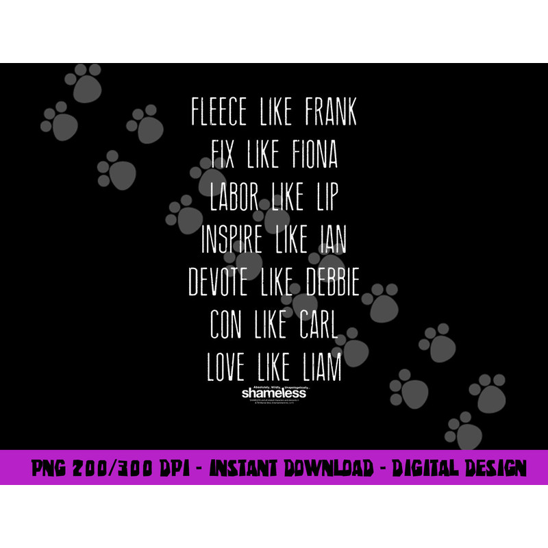 Shameless Family Fued Longsleeve T Shirt Long Sleeve  png, sublimation .jpg