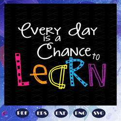 every day is a chance to learn svg, do your best svg, rock the test, test day sh
