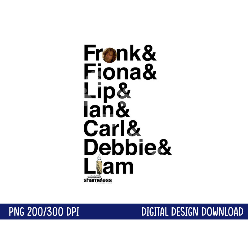 Shameless Family Longsleeve T Shirt Long Sleeve png, sublimation .jpg