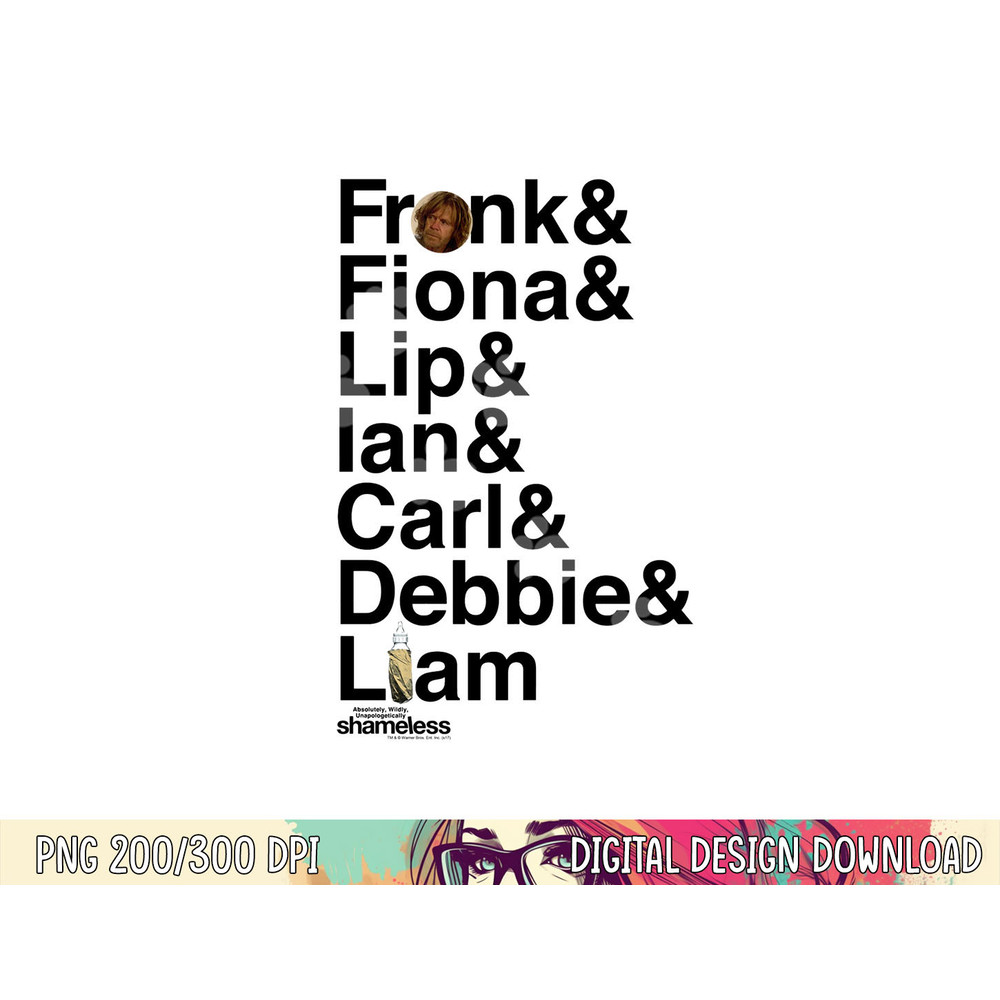 Shameless Family Longsleeve T Shirt Long Sleeve png, sublimation .jpg