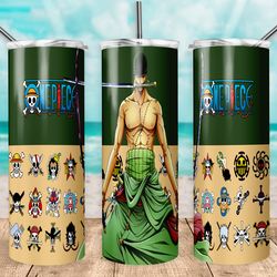 anime wrap one piece skinny tumbler, straight sublimation 20oz skinny tumbler, sublimation design 30oz skinny tumbler