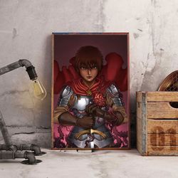 anime poster, berserk poster, wall art, wall decor, prints, home decor, demonic legacy berserk wall art