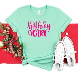 birthday girl shirt, birthday girl t-shirt, birthday squad shirt, birthday party shir