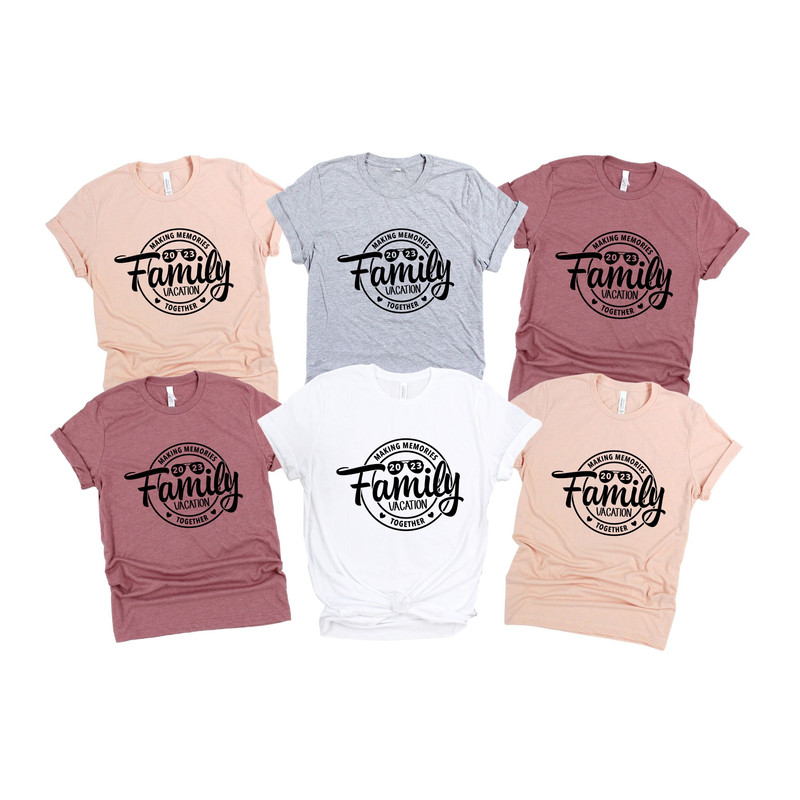 Family Vacation 2023 T-shirt, Making Memories together family tshirt, Family matching shirt, Family Beach trip shirt, Family Vacation shirts - 2.jpg