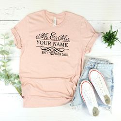 mr and mrs shirt, mr and mrs, just married shirt, honeymoon shirt, wedding shirt, wif