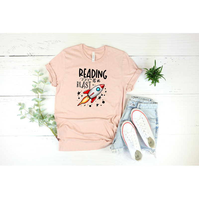 Reading Is A Blast Shirt, Students reading shirt, Librarian Book Lover Shirt, Reading Shirt, Reading Teacher Shirt, Books Shirt ,Book Gifts - 3.jpg