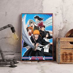anime poster, bleach poster, wall art, wall decor, prints, home decor, bankai unleashed wall art